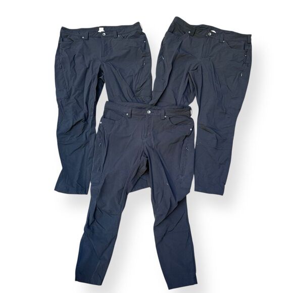 3 - Duluth Women’s Black Pants Lot of 3 size 18 short - Picture 1 of 6